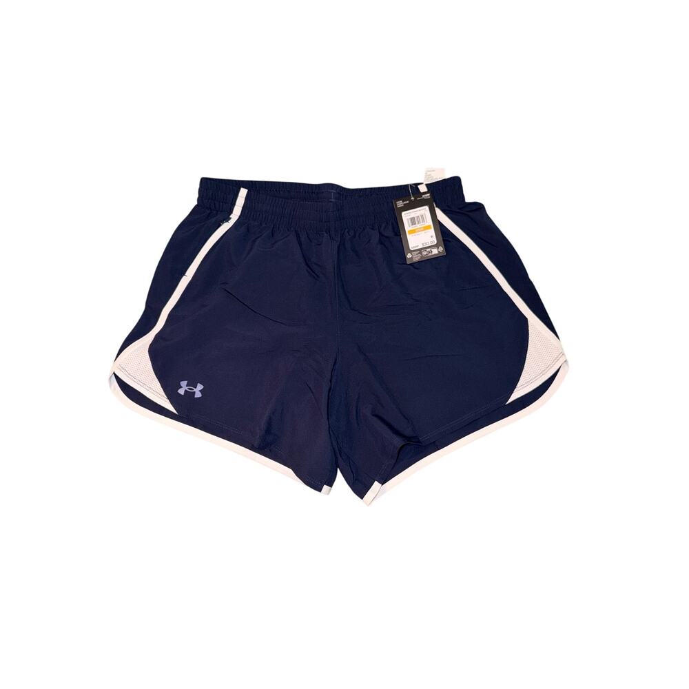 Under Armour Women’s Mileage 5” Running Shorts Navy White Size Small NWT